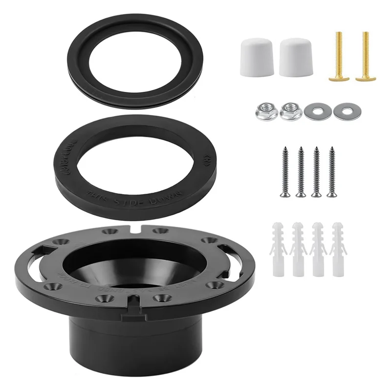 

A84E-For Dometic 300 310 320 RV Toilet Replacement Parts Kit Includes Seal, Floor Flange& 3Inch Socket(385345892)