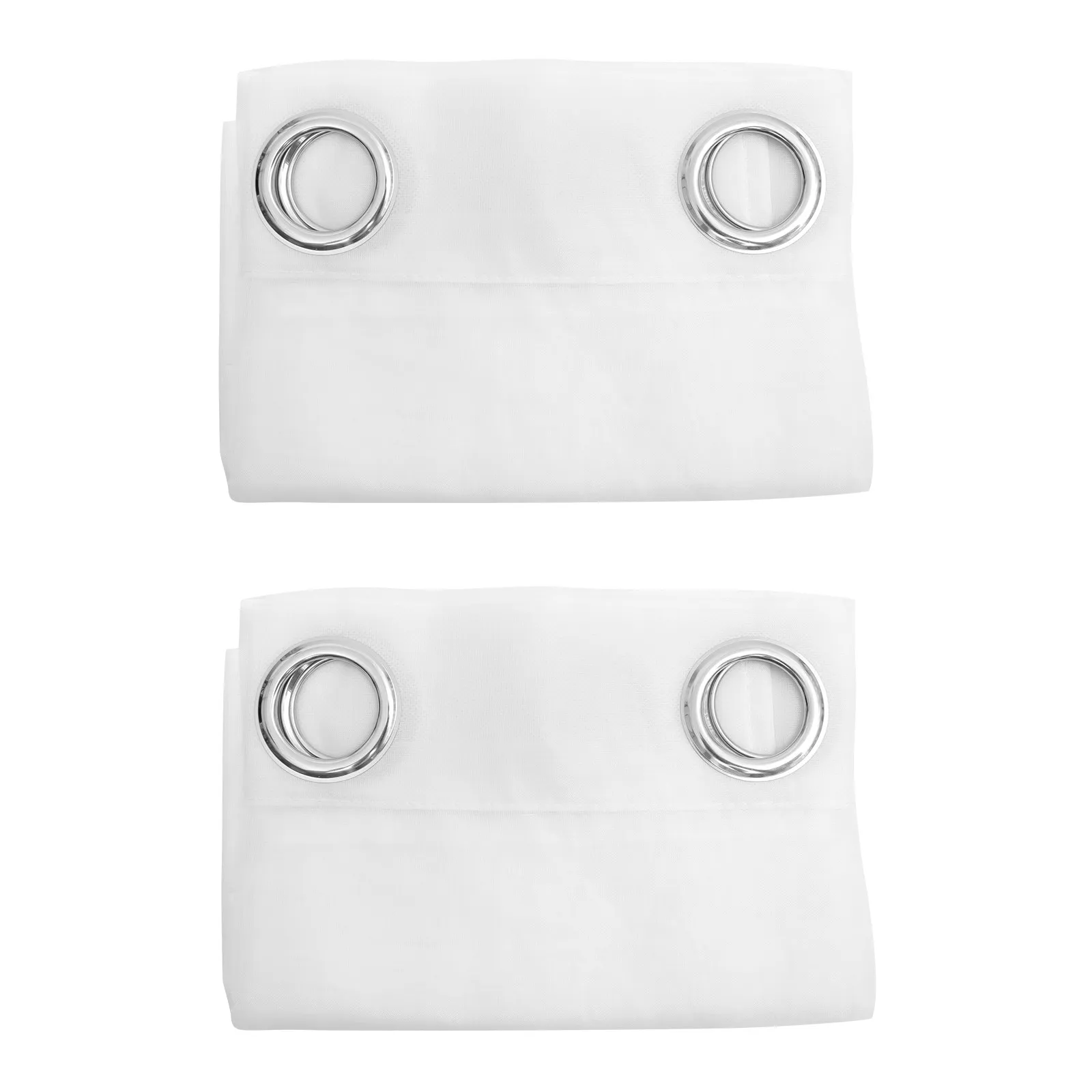 

2 шт. белых полупрозрачных штор из тюля для окон спальни, гостиной, детской комнаты, длинные занавески