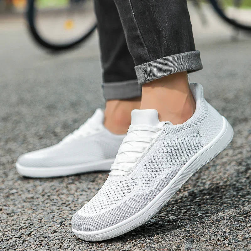 Sapatos para homens mulheres dedo do pé largo descalço zero gota sapatos casuais tênis de caminhada leve mais tamanho grande 50 yeezy tenis masculino