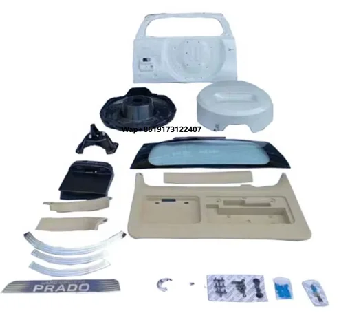 

Spare Wheel Cover Rear Door Rear Window Glass Body Kit for FJ150 2018