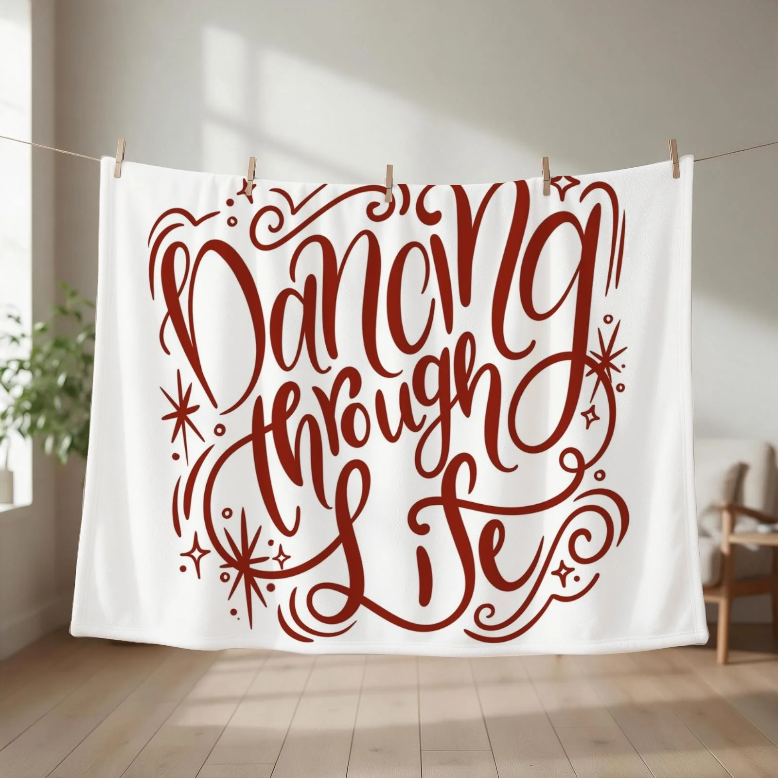 Dancing Through Life - Wicked Throw Blanket couch cozy soft plush fuzzy picnic outdoor blanket