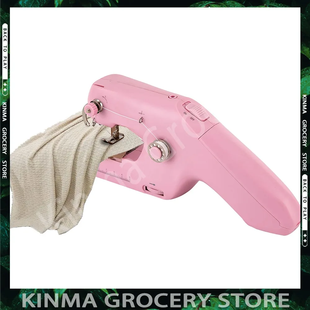 

Полезная швейная машина, бытовая мини-ручная машина, портативная с автоматической намоткой, электрическая швейная машина с двойной нитью