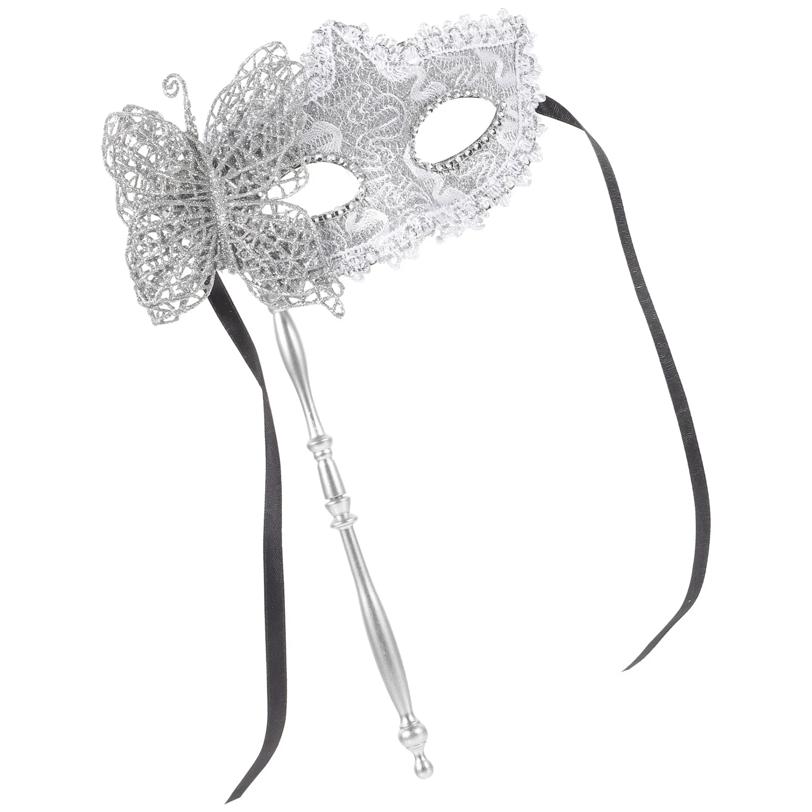 Masquerade Mask with Stick for Women Women's Belts Cosplay Party Halloween Child Headgear Face