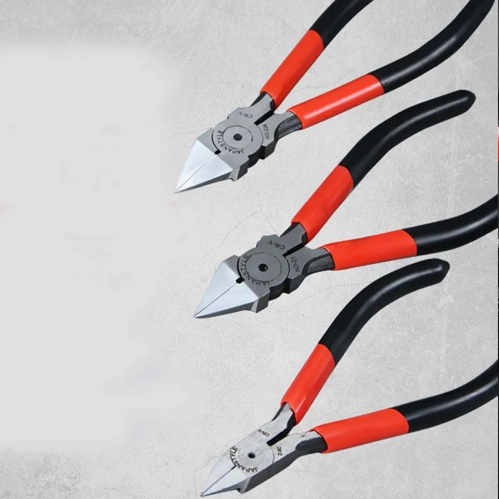 4.5/5/6 Inch Diagonal Cutting Pliers Wire Stripping Tool Side Cutter Cable Burrs Nipper Electricians DIY Repair Hand Tools