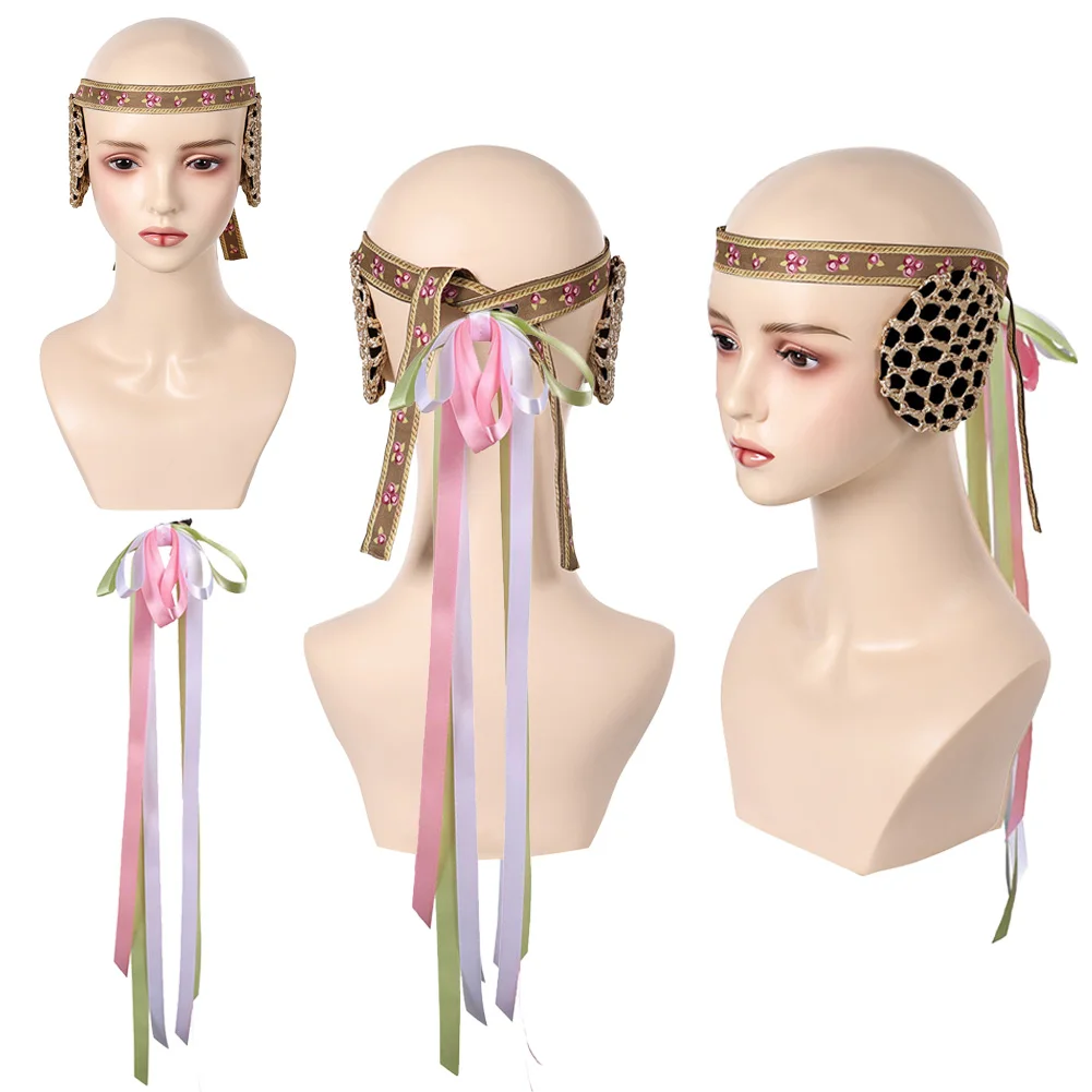 2022 Movie Space Battle Episode Costume Padme Cosplay Amidala Fantasy Headwear Hair Decor Disguise Accessories Women Party Props
