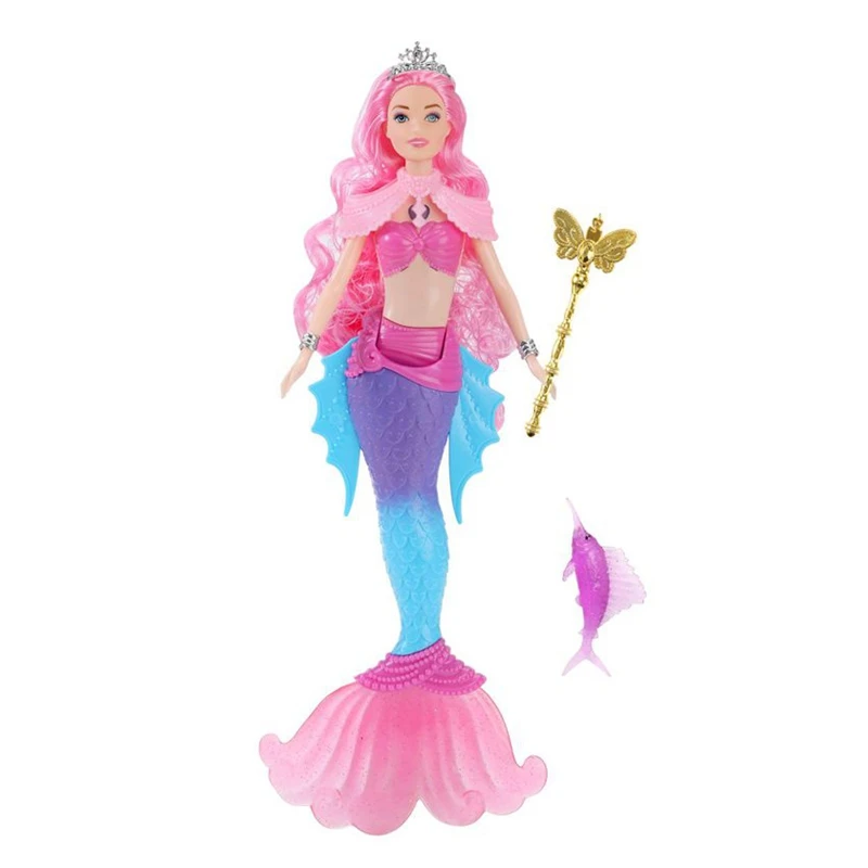 Juguete de Muñeca Sirena de 14 Pulgadas en Oferta, Juguete Musical con Luces y Canciones, Envío Rápido, Juguete de Bricolaje para Niños, Regalo de Cumpleaños