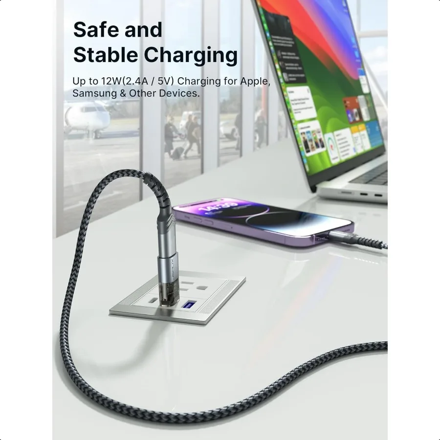 مانع بيانات USB ومانع بيانات USB C 4 عبوات مانع بيانات شفاف من النوع A والنوع C فقط للحماية من الشحن من العصير