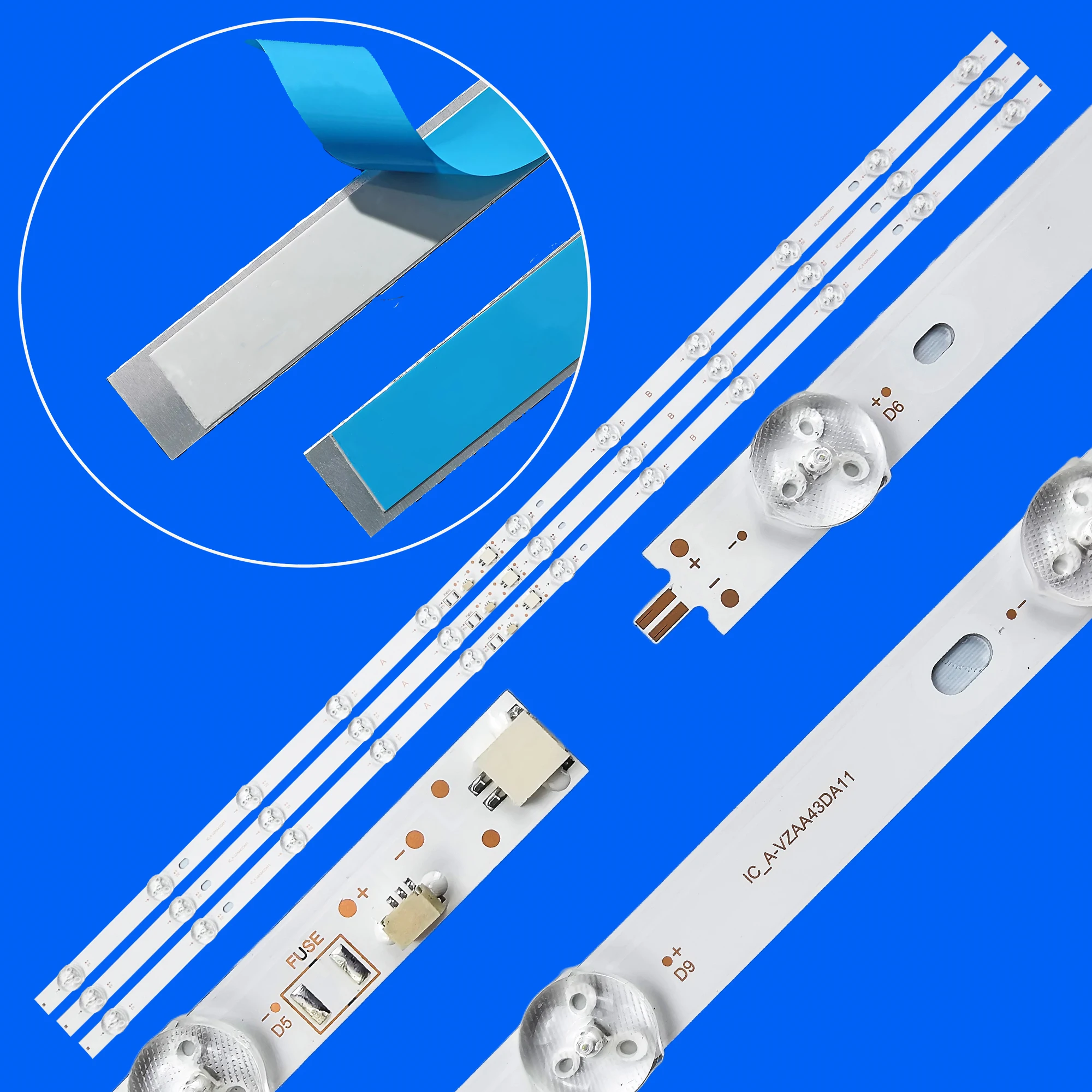 Striscia di retroilluminazione a LED per UN43NU7090G UN43NU6900F UN43NU6900 UE43NU66900F UE43NU6900FXZA UN43NU7090 UN43NU6900FXZA IC-A-VZAA43DA11