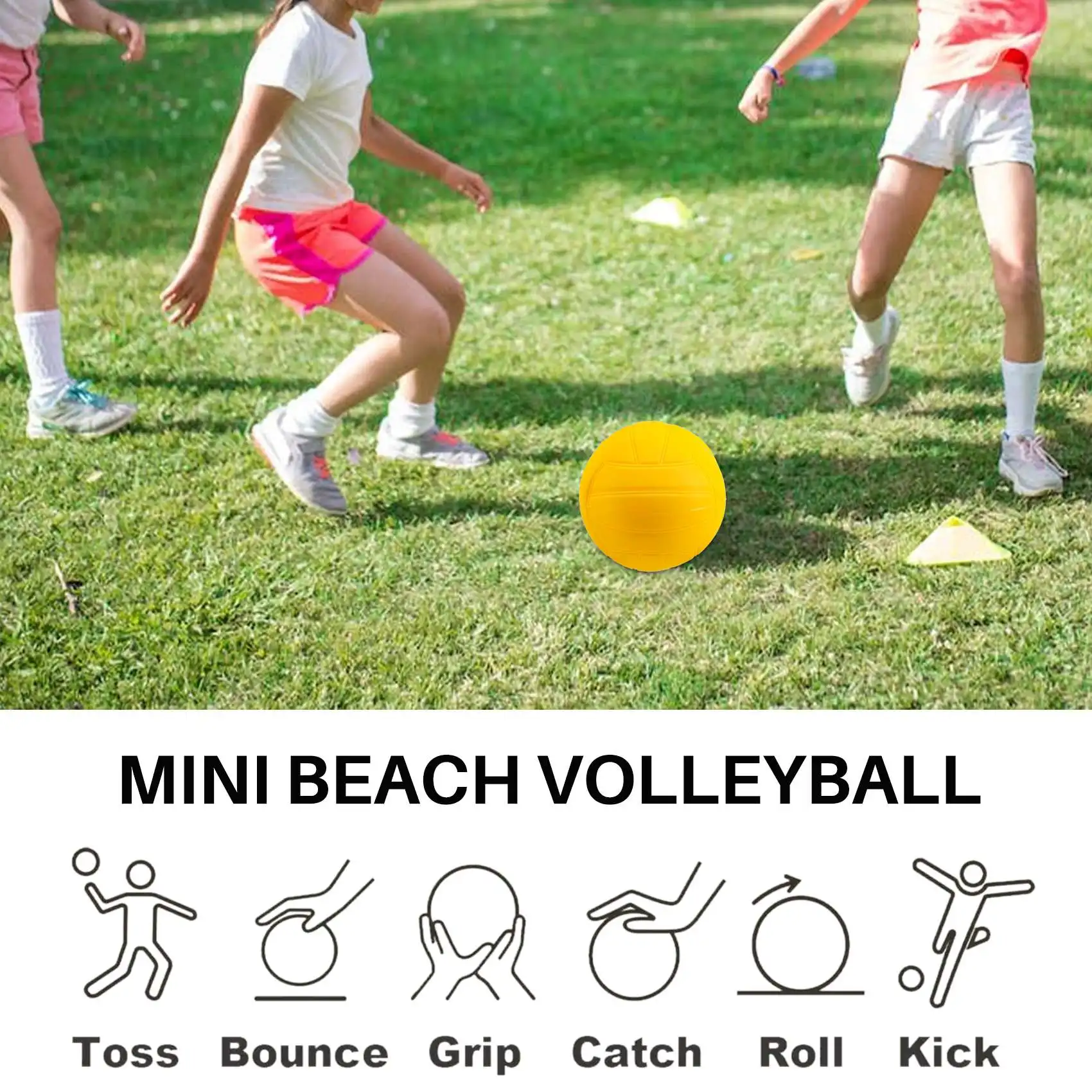 ABNP Roundnet Game Ball Palline competitive sostituibili Mini pallavolo Confezione da 3 con pompa