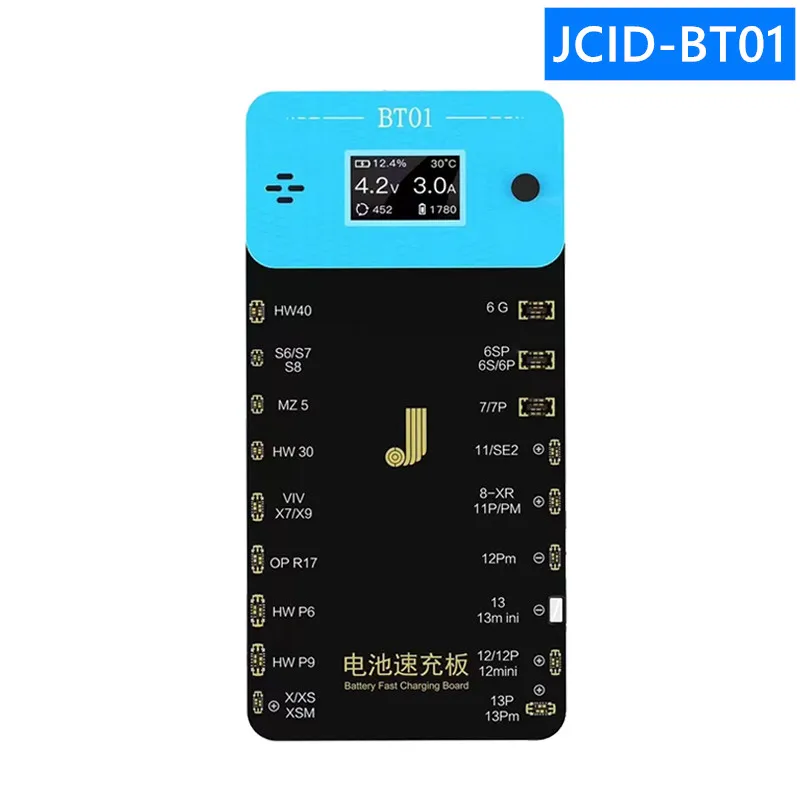 JCID BT01 Battery Fast Charging Board Max 3A For iP6 7 8 6P 7P 8P X Xs Max 11Pro 12Pro 12mini 13Mini 13 Pro Max Battery Use