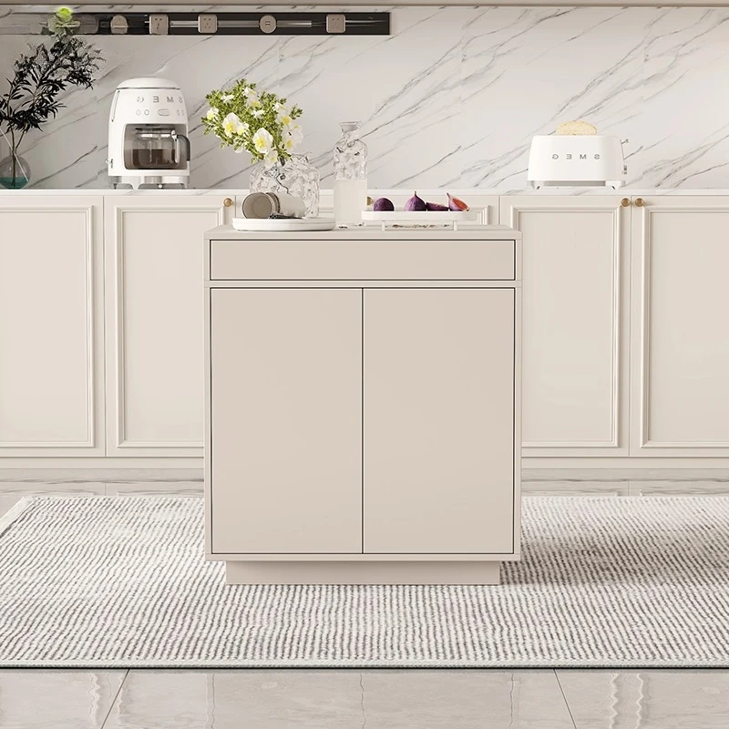 French Cream Wind Island Table Integrated Middle Island Small Unit  Slate Kitchen Bar 3E10-2