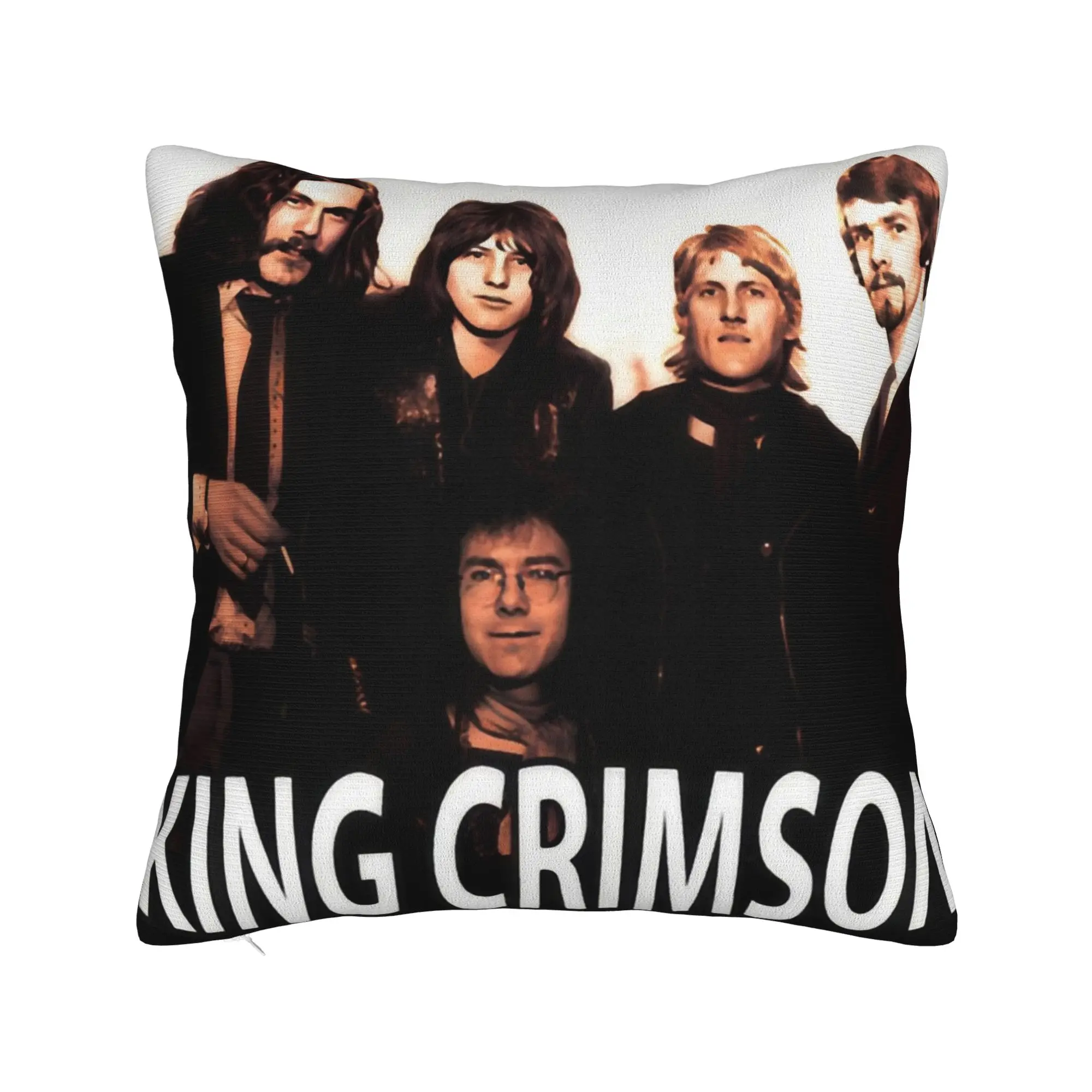 King Crimson Rock Band Pillowcase Accessories Printed Cushion Cover Decorative  Pillow Case Cover Home Multiple Sizes