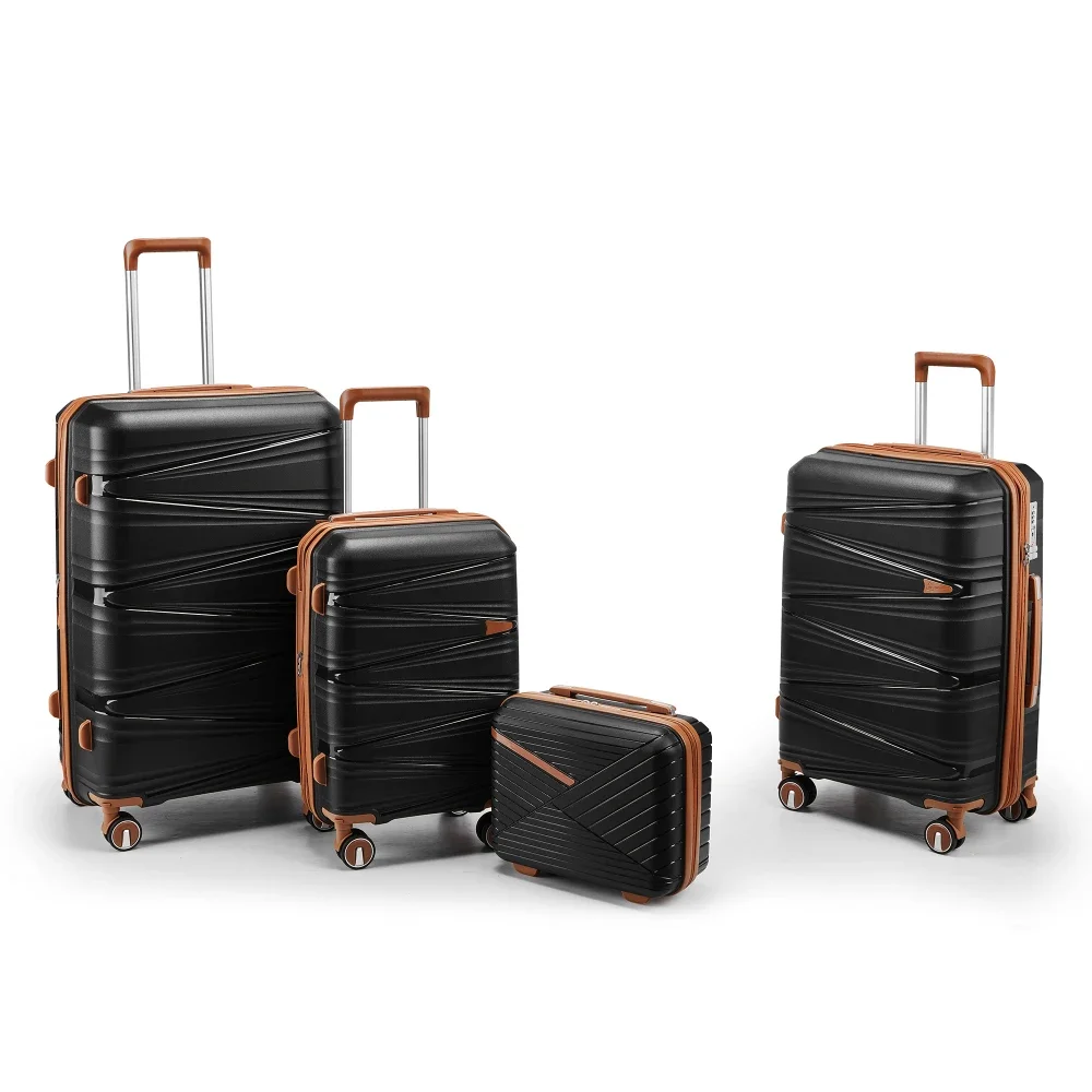 

4 Piece 14/20/24/28 Inch Hardshell Expandable Luggage Set Lightweight Suitcase with Spinner Wheels TSA Lock Travel