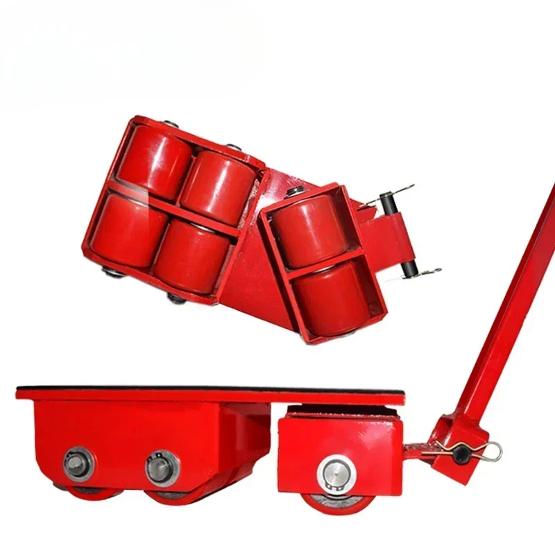 

Cross-border36 Ton Capacity Machine Carrying Roller Cargo Trolley Moving Skate