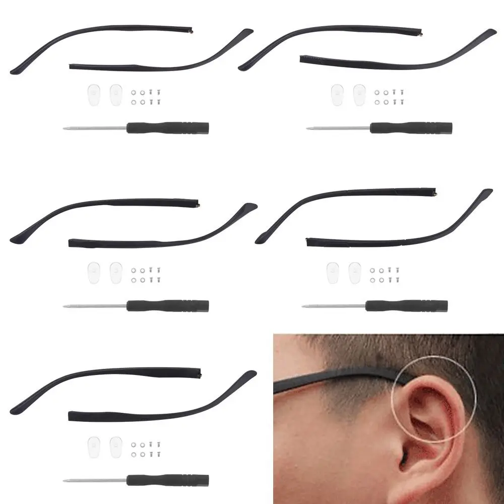 

1 Pair Eyeglasses Temple Arm Single Tooth TR90 Eyeglasses Replacement Leg Repair Parts Spectacle Frame Accessories