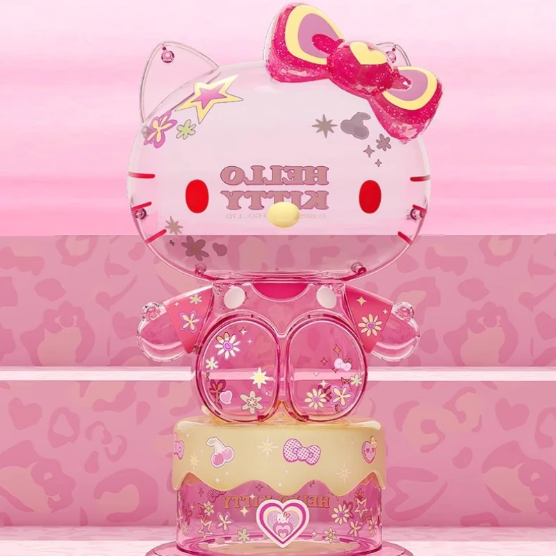 Sanrio HELLOKITTY Flower Clusters Building Blocks, Creative Handmade Assembled Model Ornaments,birthday Gifts