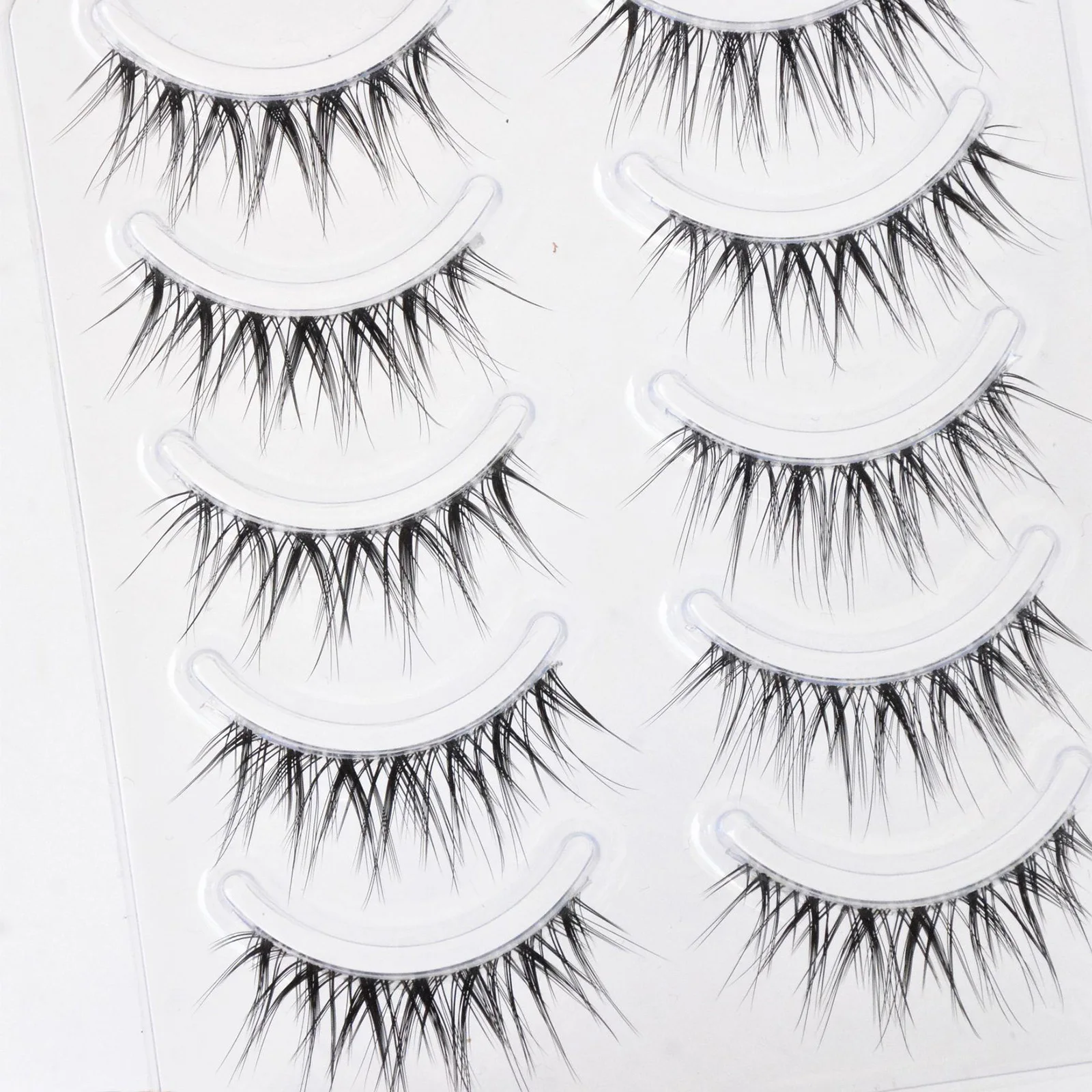 Little Devil Manga False Eyelashes full strips Transparent Band natural lashes For Natural Volume And Dramatic Look