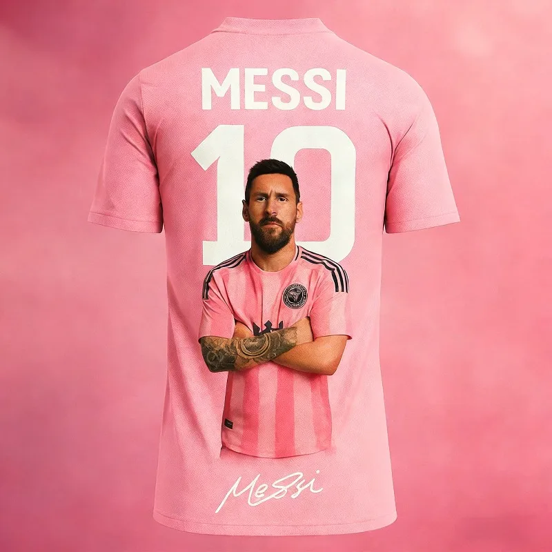 2026 Messi #10 3D Printed Commemorative Fan Jersey, Outdoor Fashionable Sportswear, Stylish Breathable Top for Football Lovers