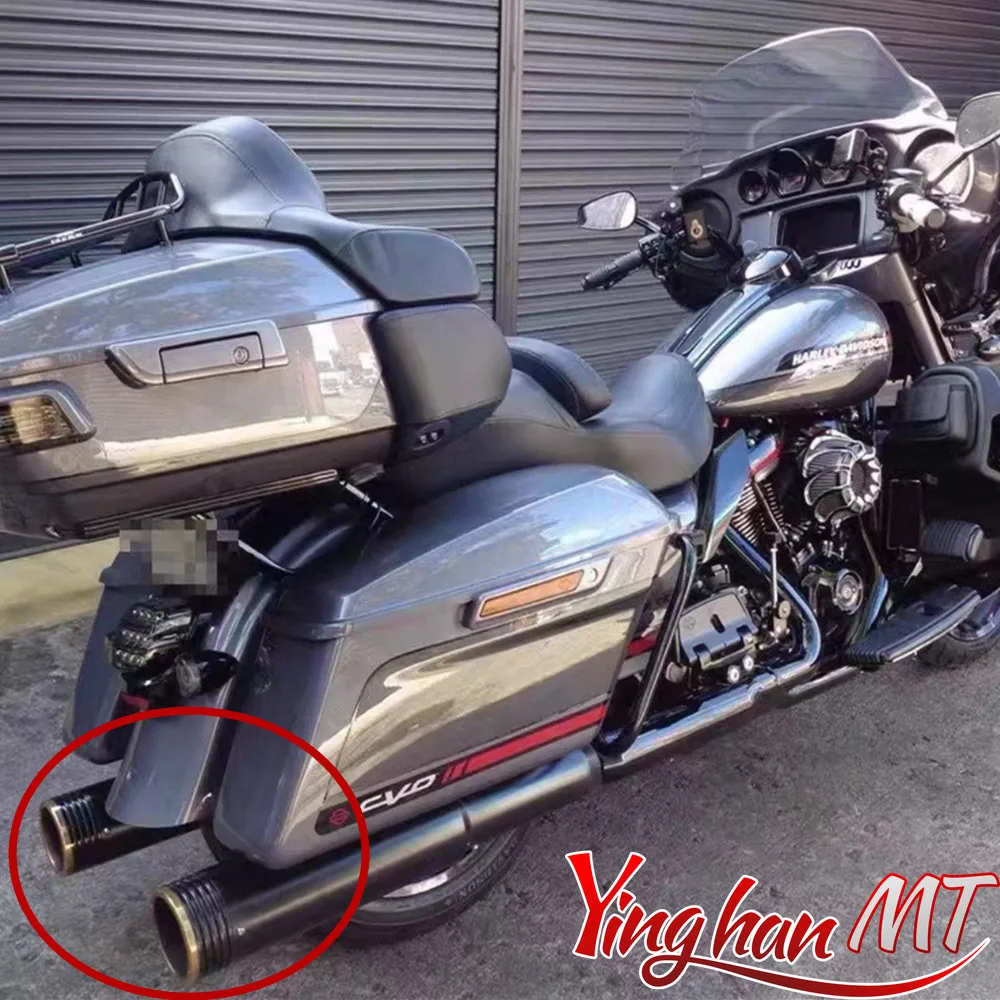 Copper tube head  Staggered Shortshots Exhaust Pipes Fit For Harley Touring Electra Glide Road Glide Street Glide Road King 94up