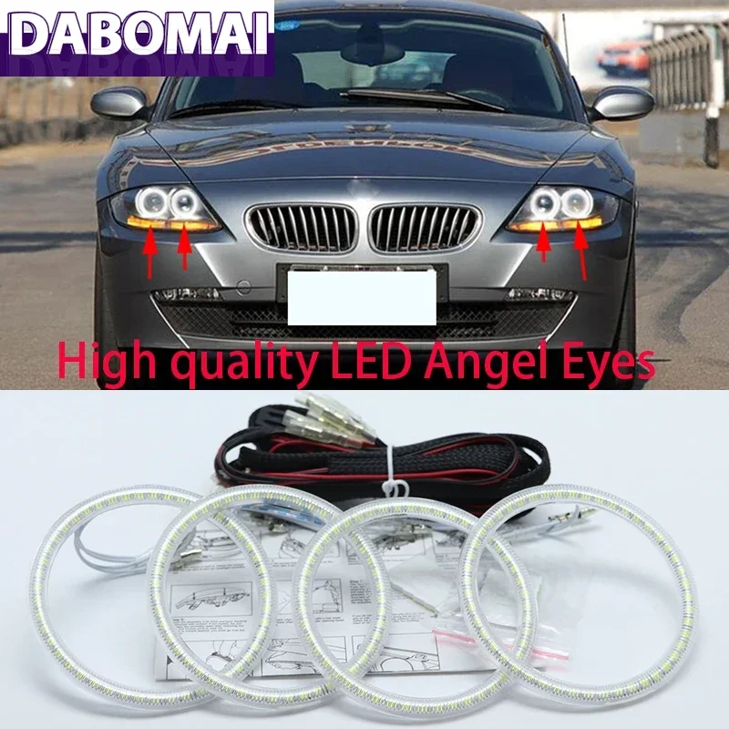 

Super Bright White Color 3528 SMD Led Angel Eyes Kit Daytime Running Light DRL for BMW Z4 E85 E86 2002 - 2008 2005 2006 2007