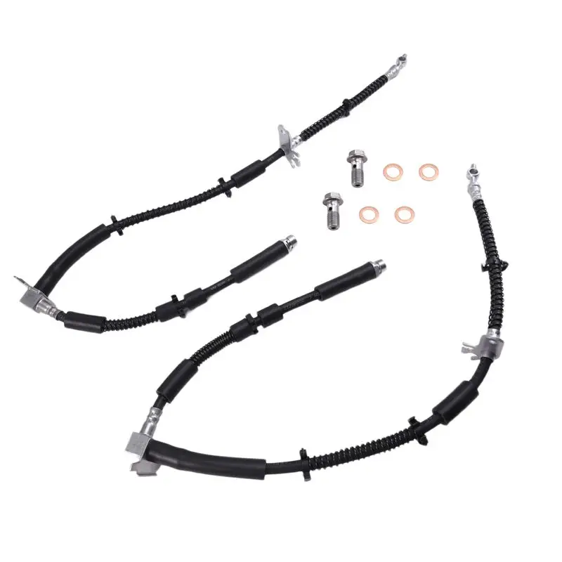 A58X-1Pair Front Brake Hose Cable LR058020 LR058021 For Land Rover Range Rover Sport 06-13 Parking Brake Hydraulic Hose Lasso