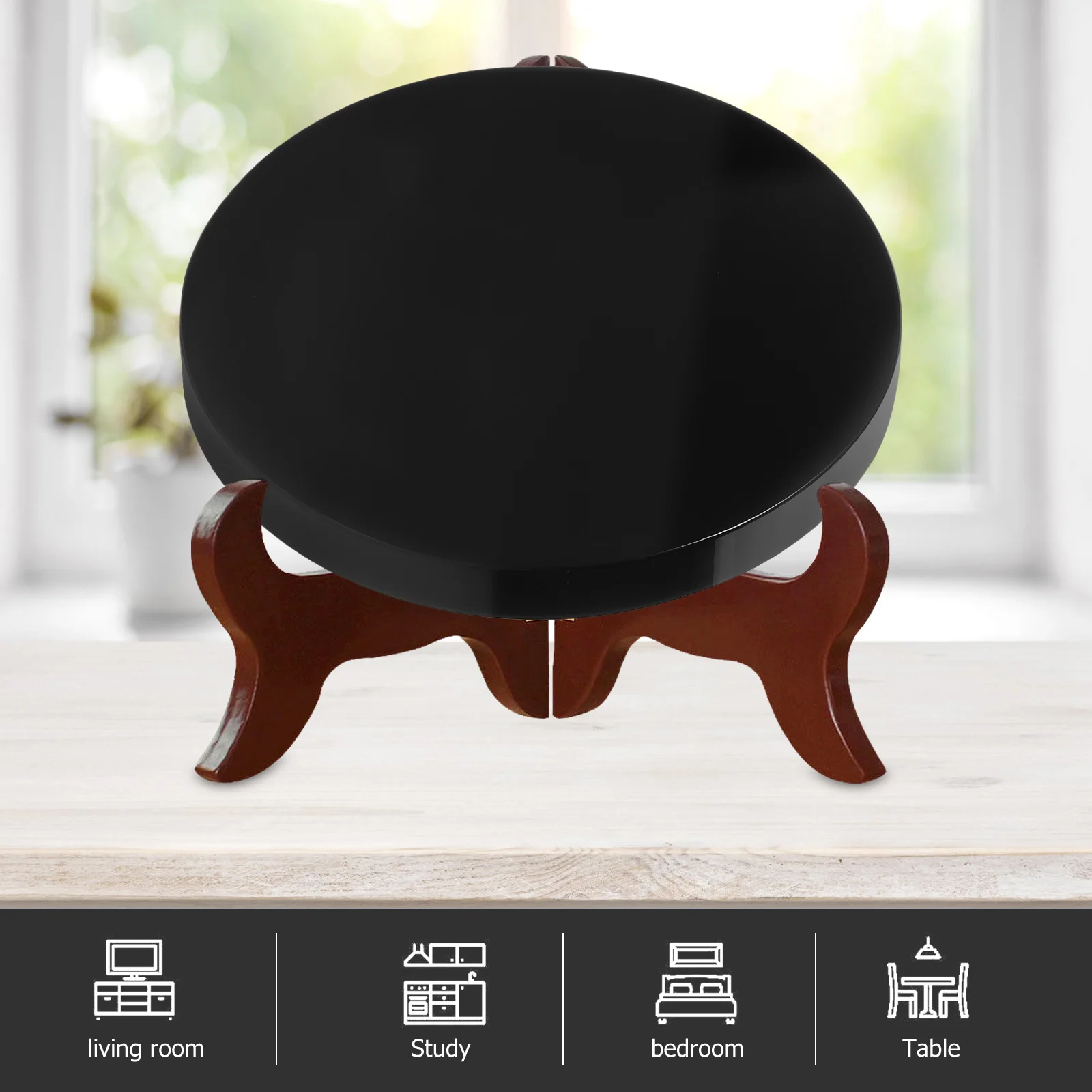 Obsidian Votive Home Decor Black Plates Clearance Round Mirrors Centerpiece Table Decorations Ornaments Child