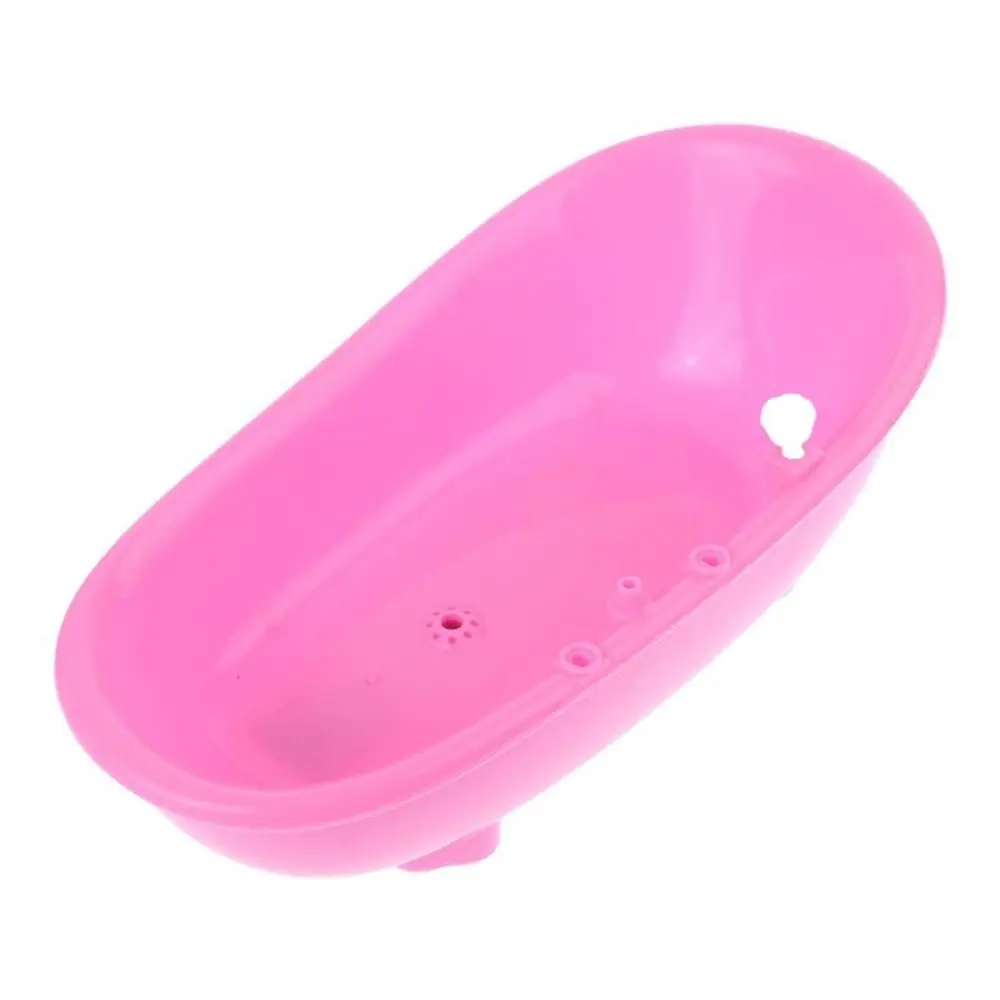 

Распыление воды, мебель для кукольного домика, мини-ванная комната, пластиковая ванна, аксессуары для кукол, миниатюры, электрическая ванна, масштаб 1:6