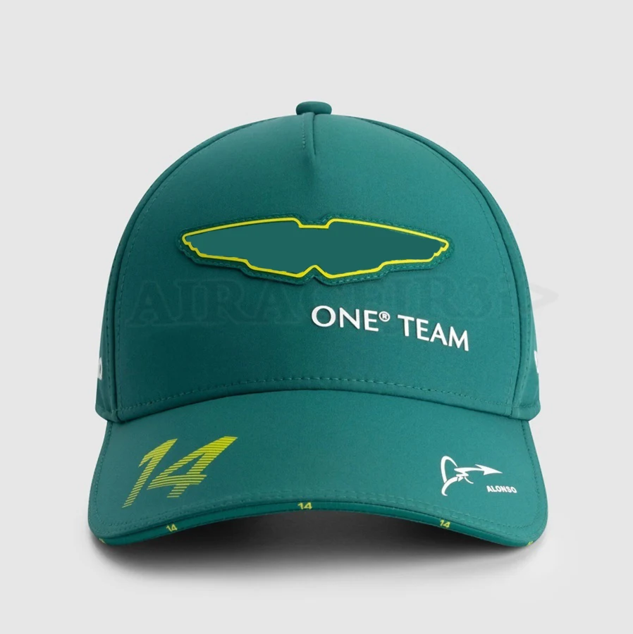 Alonso Driver 14 AM Racing Team Embroidery Snapback Fashion Baseball Hats Breathable Casual Casquette Outdoor Green