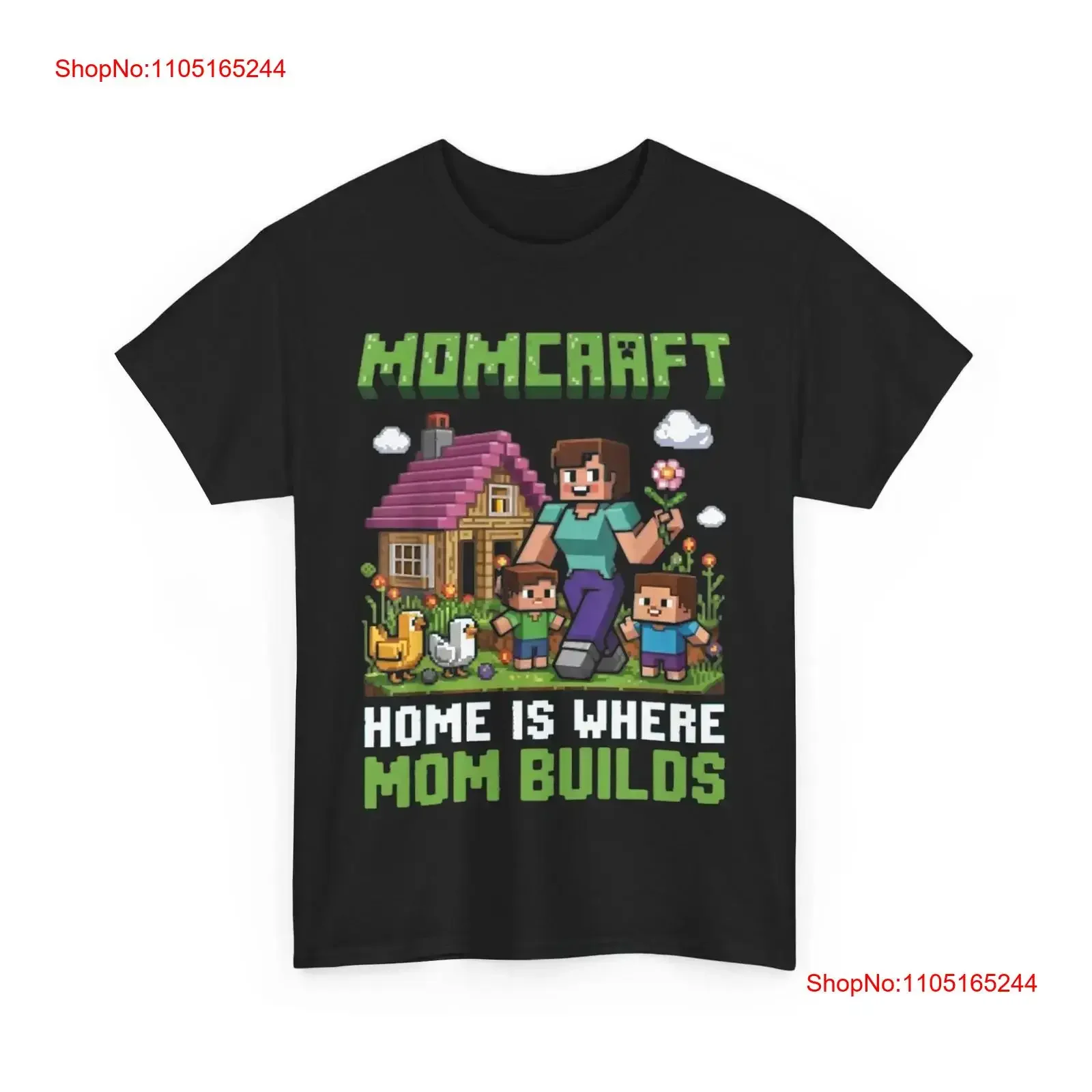 

Футболка Momcraft Home Where Mom Builds Gamer в семейном стиле, винтажная стираная универсальная футболка унисекс, слегка удобная повседневная мужская футболка