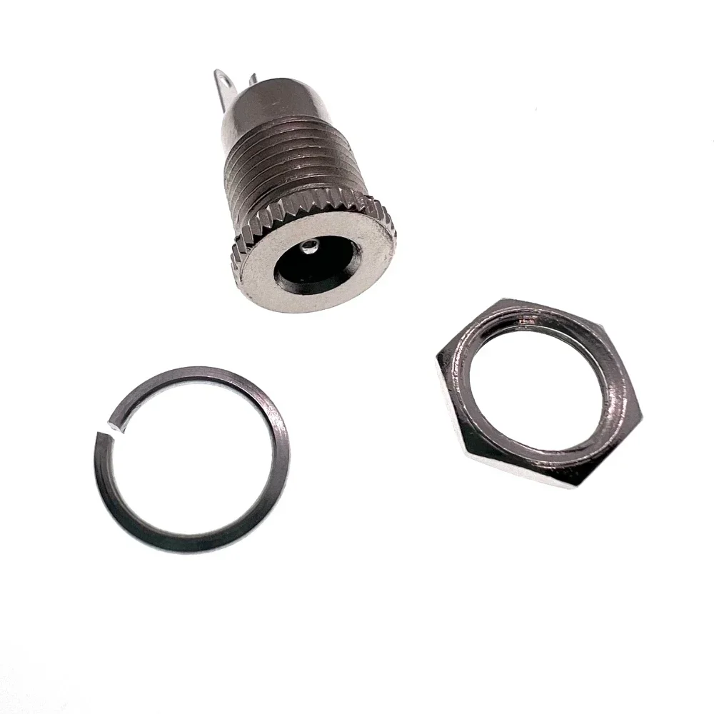 10PCS (5Pairs) Male DC Power Plug Angle 90 degree L Shaped plastic+Female Metal Panel Mount Socket Jack Plug DC Connector