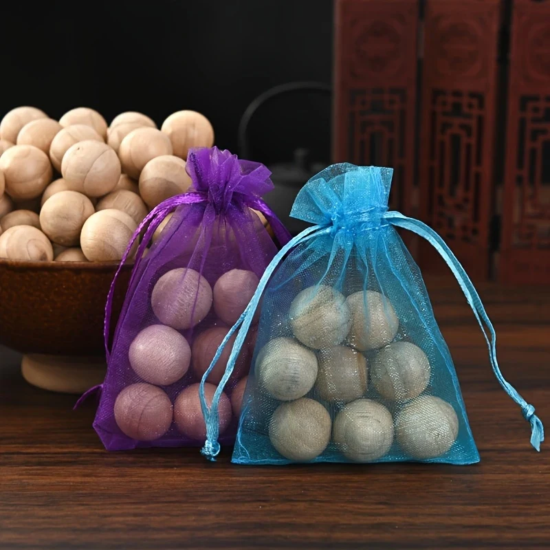 50pcs Cedar Camphor Balls, Wardrobe Deodorizing, Mildew-Proofing and Insect-Proofing, A Natural Moth Balls, Deodorant Balls