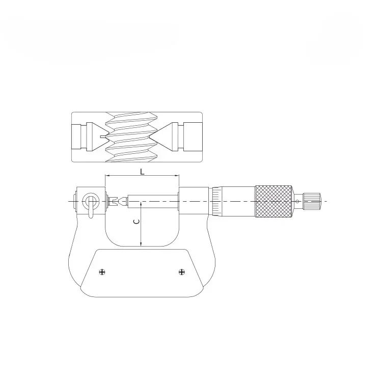 Dasqua Wholesale Measuring Tools 0-25mm Thread Micrometer Interchangeable Anvils HOT SALES