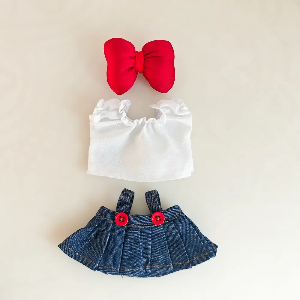 Para 17cm Labubu V2 V1 vestido púrpura Ropa para muñecas accesorios de atuendo Ropa para muñecas Idol para Labubu Ropa accesorios Ropa