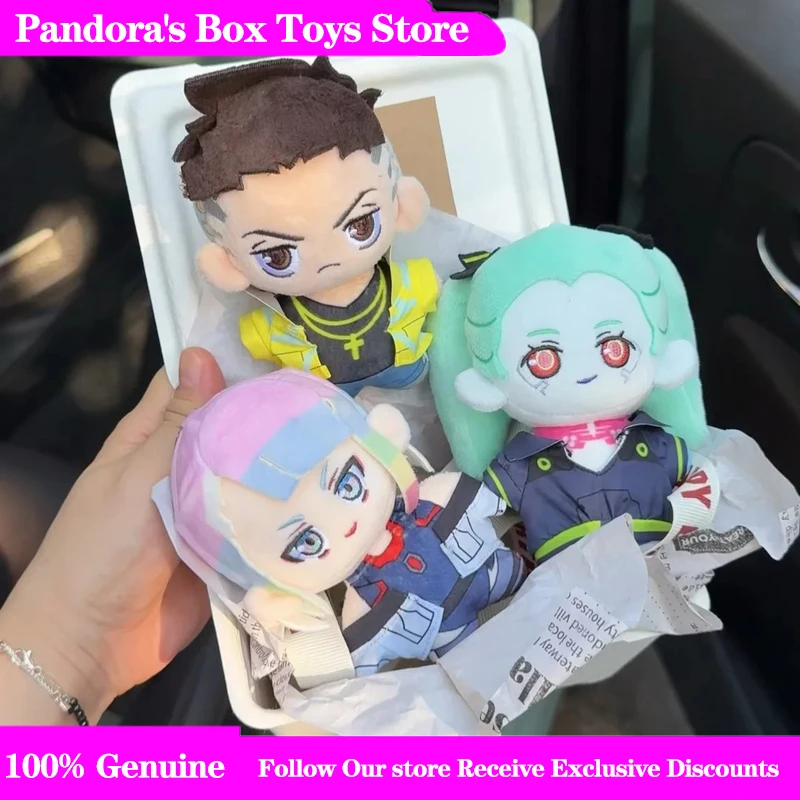 In Stock Genuine Edgerunners Plush Keychain David Lucy Rebecca Cute Mini Plush Doll Anime Peripheral Backpack Pendant Gift