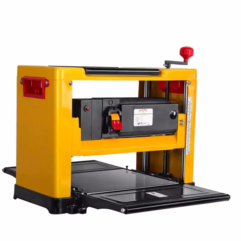 

Mini Wood Thickness Planer Multi-Function Small Power Planer Adjustable Height Straight Motor Engine for Woodworking