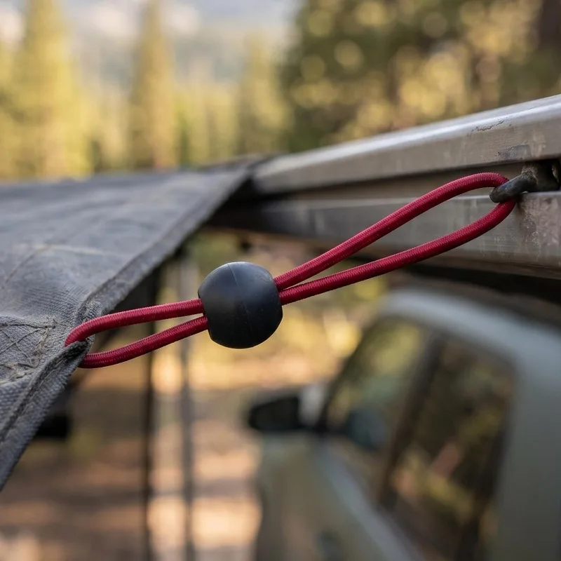 Outdoor Tent Canopy Tie Down Clips Red Elastic Straps Storage and Fasten Accessories Heavy Duty Camping Awning Tie Down Rope