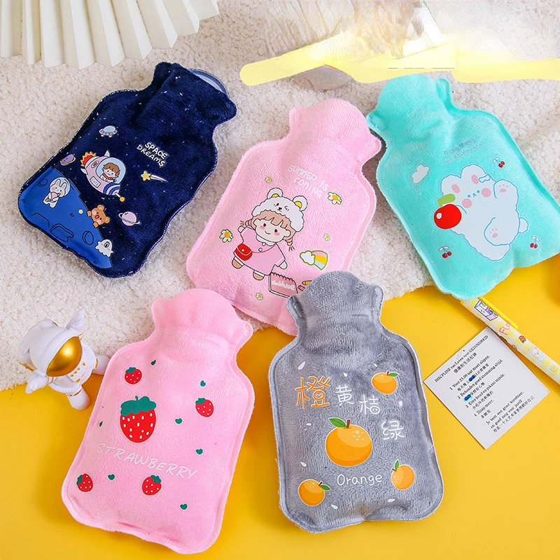 1PC Cartoon Hot Water Bag Plush Cute Mini Adding Hot Water Bag Warm Handbag Girls Pocket Hand Feet Hot Water Bags