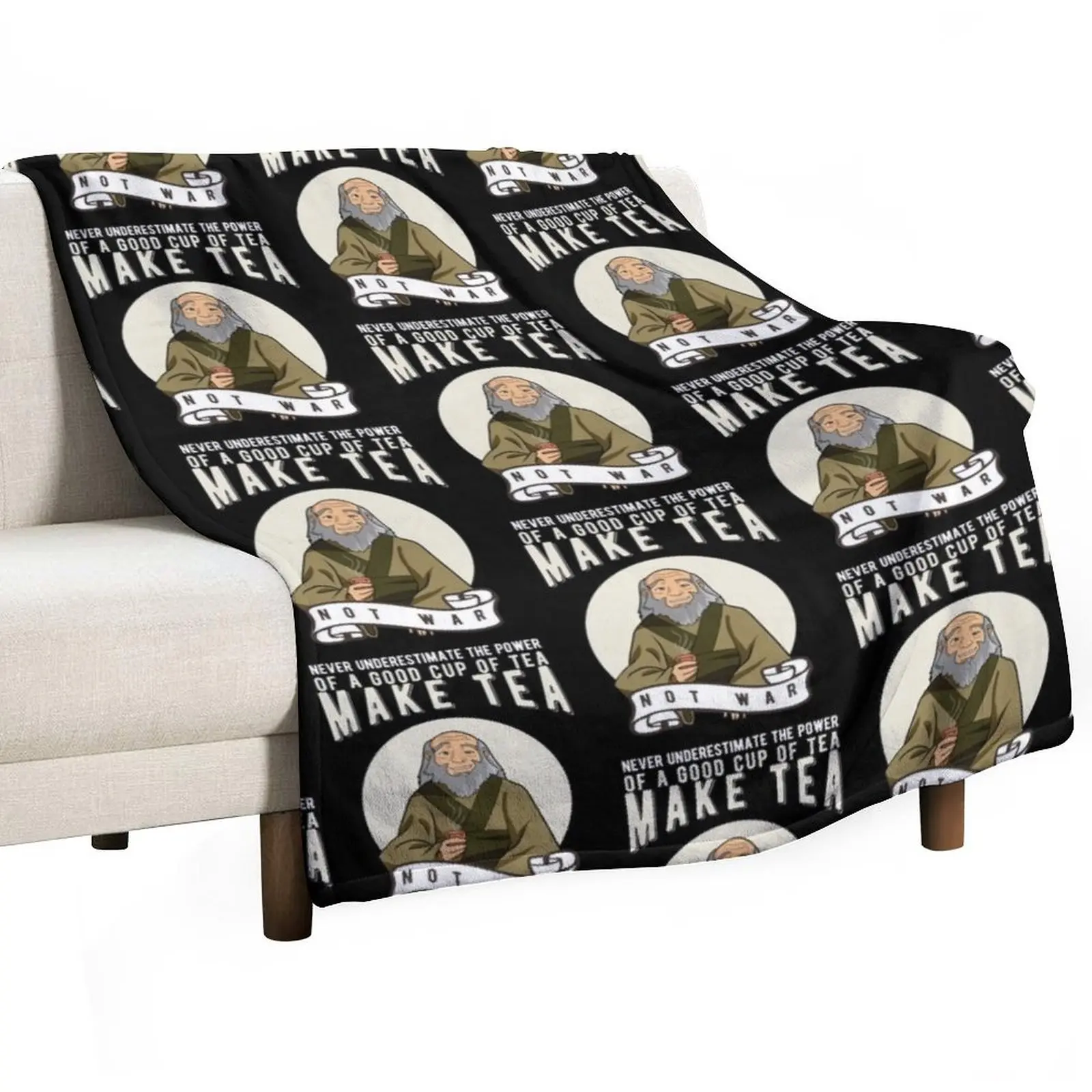 Avalar del tío Iroh, el último maestro aéreo, tío iroh _ por OniSide_, manta, mantas, sofás de decoración, mantas para acampar
