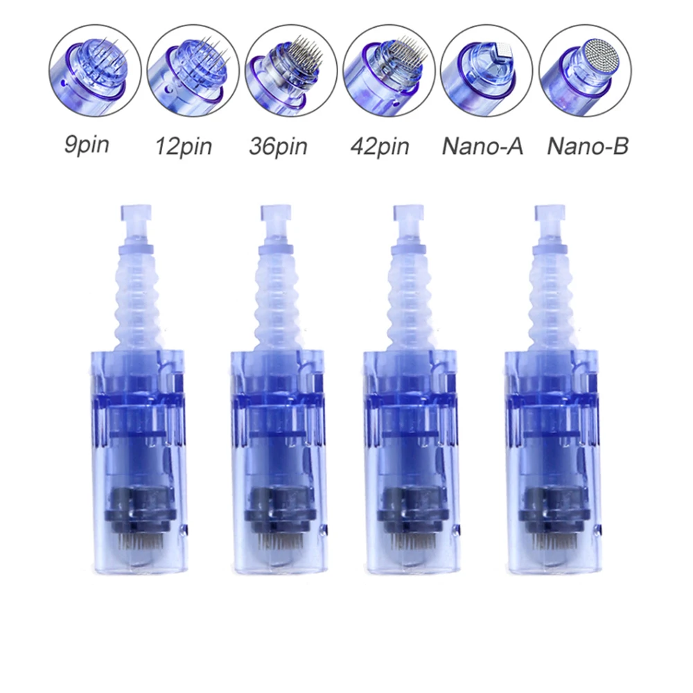 Nano/9Pin/12Pin/36Pin/42Pin Micro Needle Cartridge for microneedling pen Replacement Head Derma Pen Tattoo Tip 10/50/100pCS