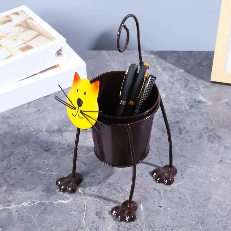 D5BB Pen Organizers Cup Home Office Desktop Decorations Ornament Pen Inserted Holders