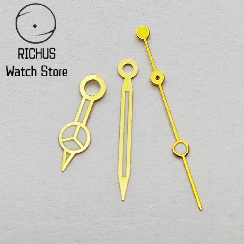 RICHUS NH35 Hands Green Luminous Watch Hands Fit NH35 NH36 ETA 2824 2836 Miyota 8205 8215 Mingzhu DG2813 3804 Automatic Movement image 2
