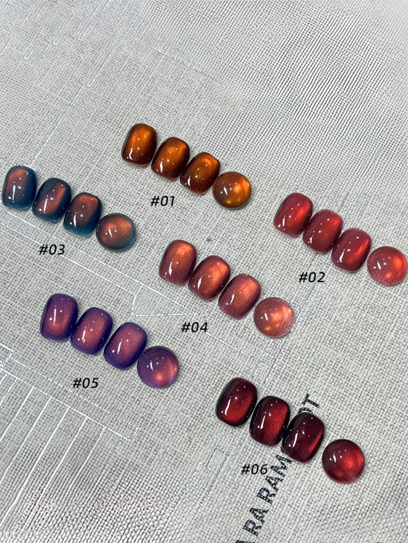 1-6個 15ml 秋冬サンセットキャッツアイジェルネイルポリッシュ、UV LED硬化、女性へのホリデーギフト、ネイルケア用品、DIYキット