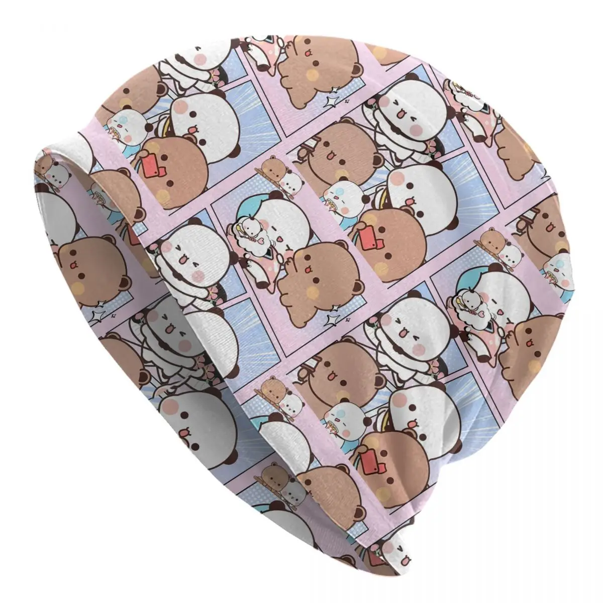 

Винтажные шапки Sunny Bubu Dudu в стиле аниме Skullies, зимняя теплая вязаная шапка, женская модная шапка с капюшоном, уличная лыжная шапка