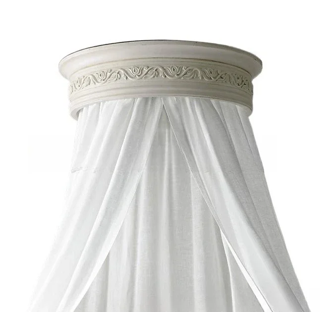 Cama de madera maciza, cama de roble tallada retro con corona, corona de media luna, corona decorativa en inglés