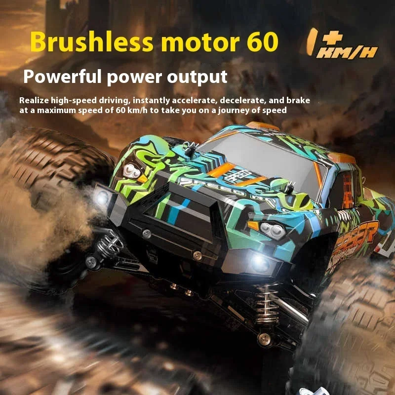 Px001e 1/14 60km/H High-Speed Brushless Power Remote Control Car 2.4g Four-Wheel Drive Drift Car Professional Rc Car Toy