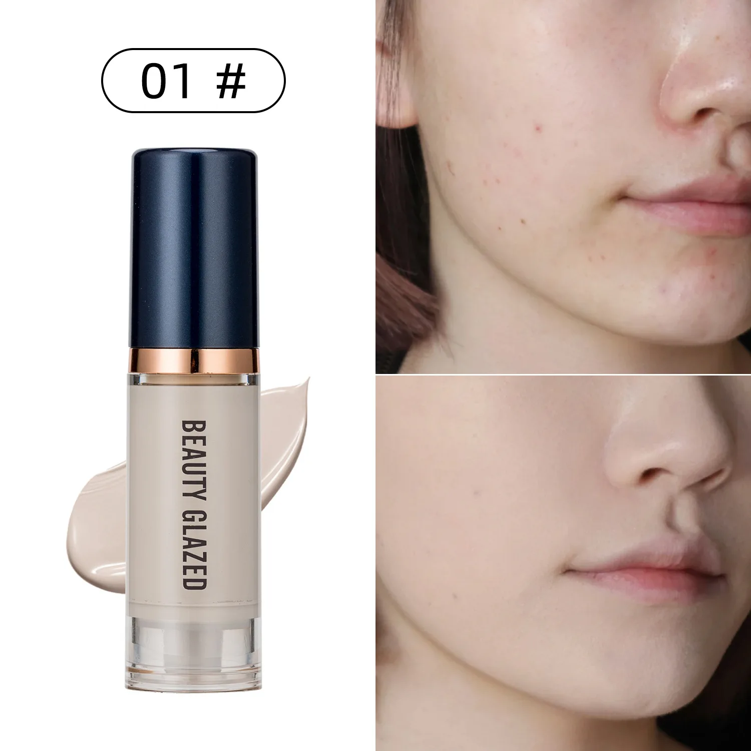 Sdotter 6ml matte feuchtigkeit spendende Gesichts flüssigkeits grundierung lang anhaltende Aufhellung und Concealer Primer Creme Make-up kosmetische Grundierung