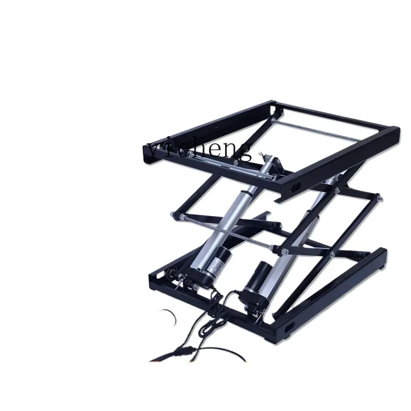 

small electric lift frame pure electric push rod lift tea table lift platform