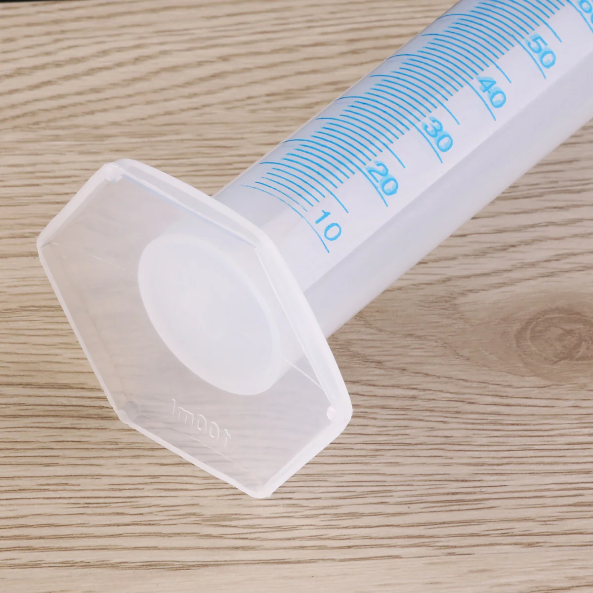 100Ml Plastic Graduated Measuring Cylinder Transparent Food-Grade Polypropylene Lab Test Resistant To Acids Bases Solvents