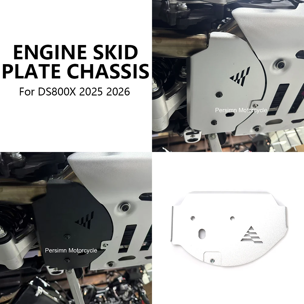 New For Voge DS800X 2025 2026 Motorcycle Skid Plate Lower Engine Base Chassis Guard Protection Aluminum Alloy Black Silver Kits