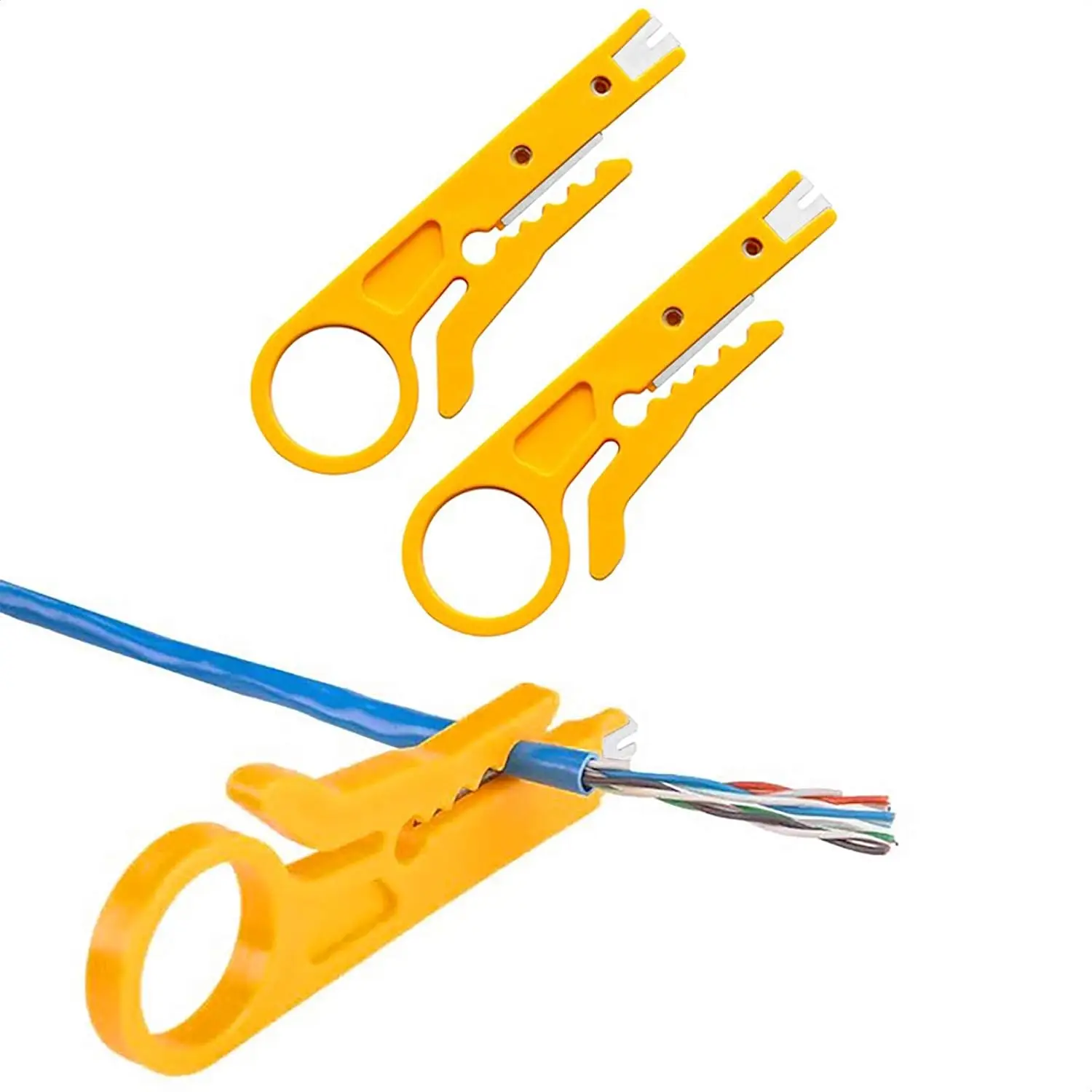 3 Pack Network Wire Stripper Punch Down Cutter for Network Wire Cable, RJ45/Cat5/CAT-6, Telephone and Computer UTP Cable